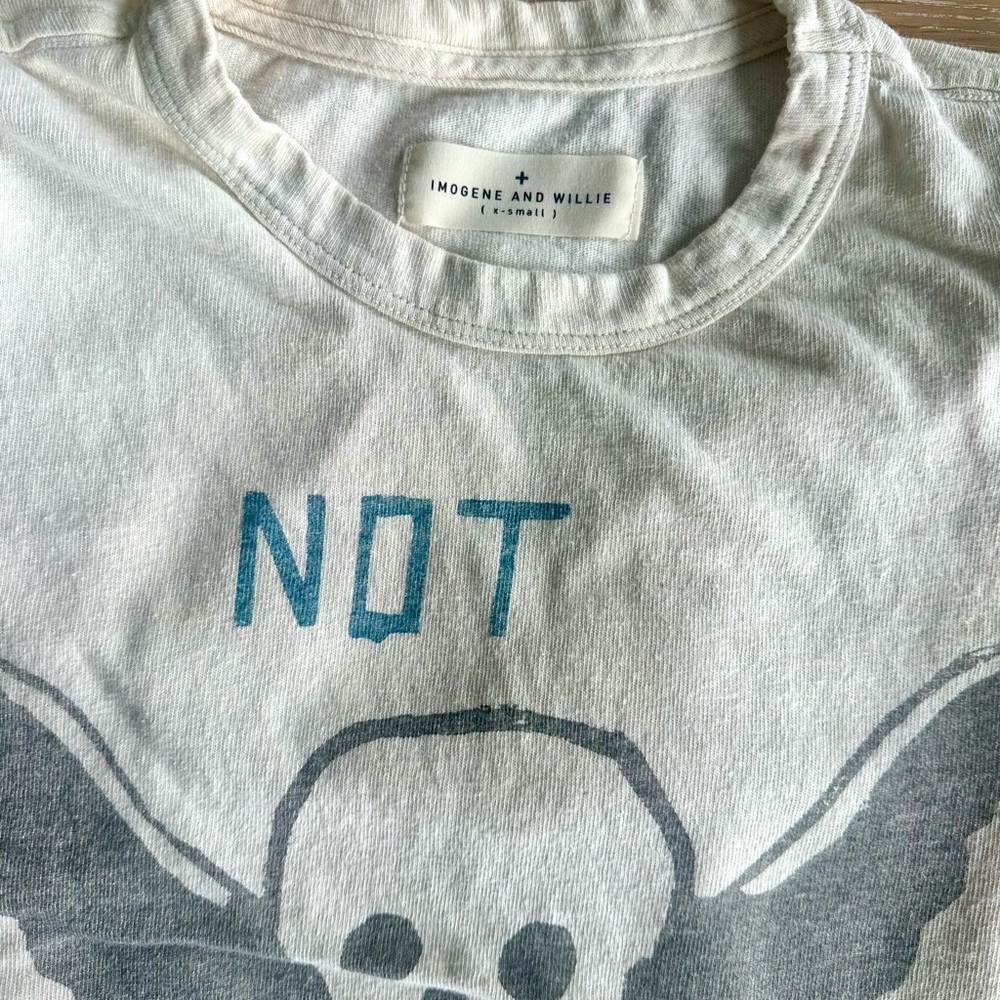Imogene and Willie Not Today Graphic skull T shirt - Picture 3 of 4